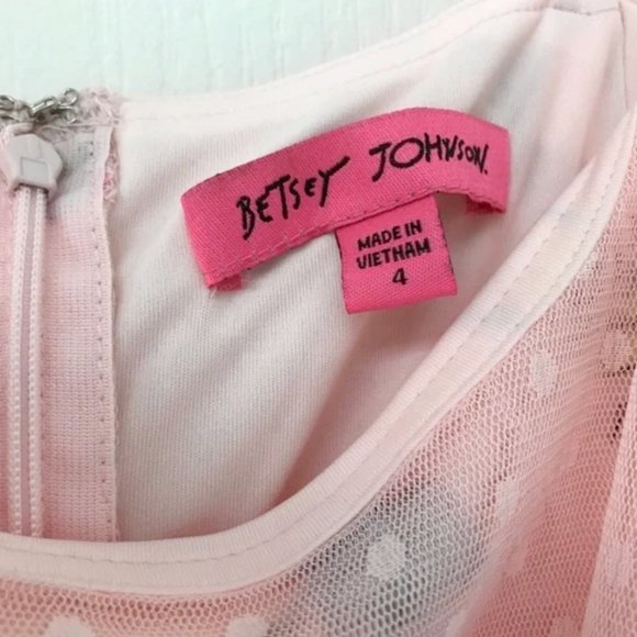 Betsey Johnson - Embroidered Pink Cottagecore Zip Dress - Picture 12 of 16